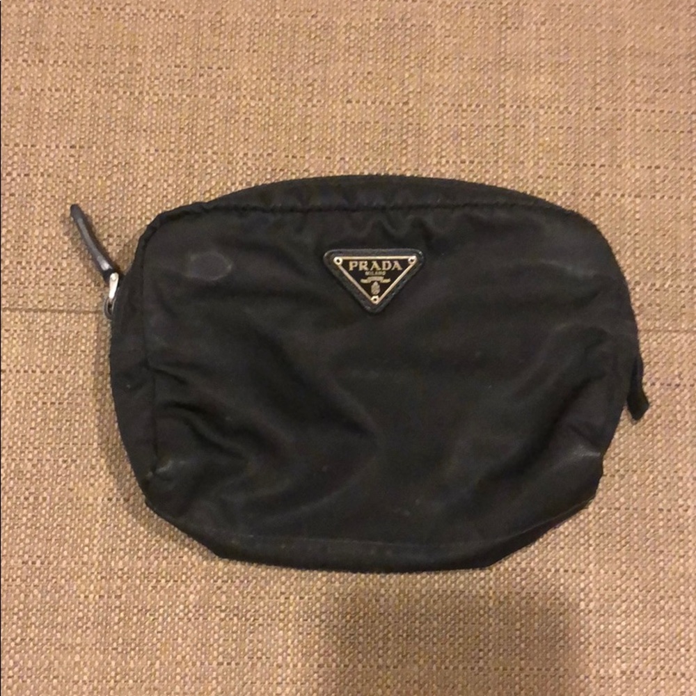 Black Prada Nylon Makeup Case